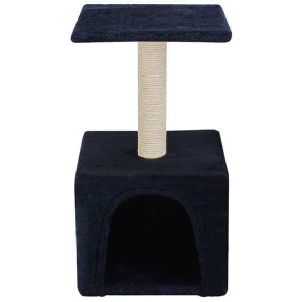 vidaXL Kloretre med klorestolpe i sisal 55 cm mørkeblå