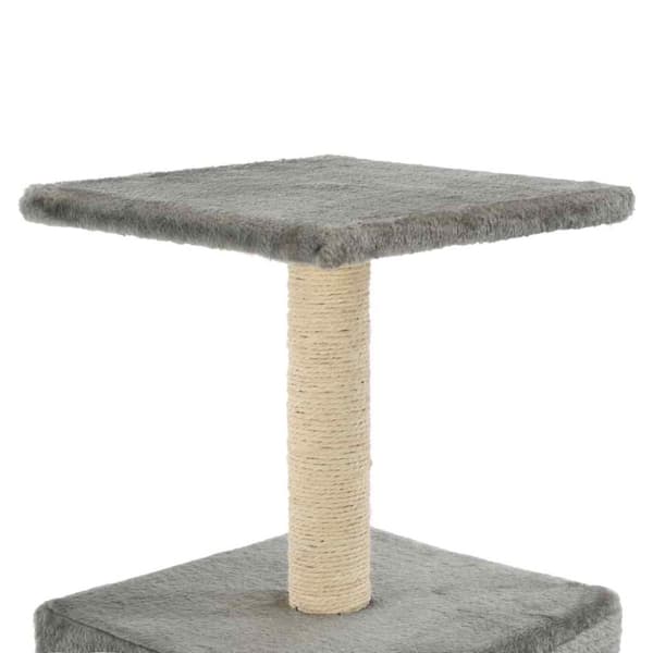 vidaXL Kloretre med klorestolpe i sisal 55 cm grå