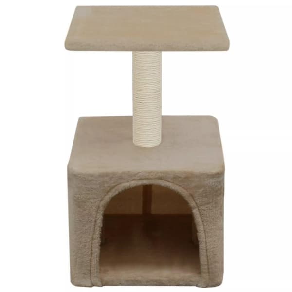 vidaXL kradsetræ til katte med sisal-kradsestolper 55 cm beige