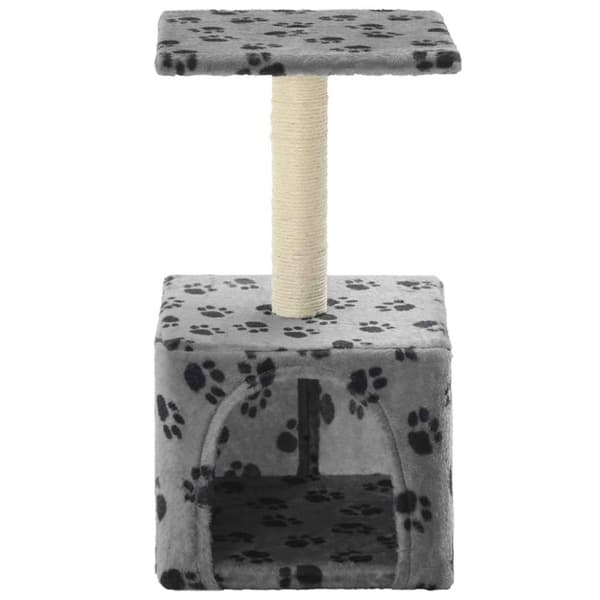 vidaXL kradsetræ til katte med sisal-kradsestolper 55 cm grå poteprint