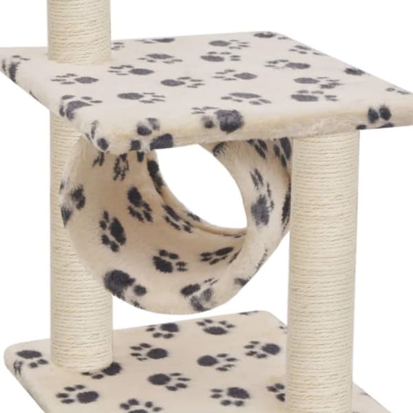 vidaXL kradsetræ til katte med sisal-kradsestolper 65 cm beige potespor