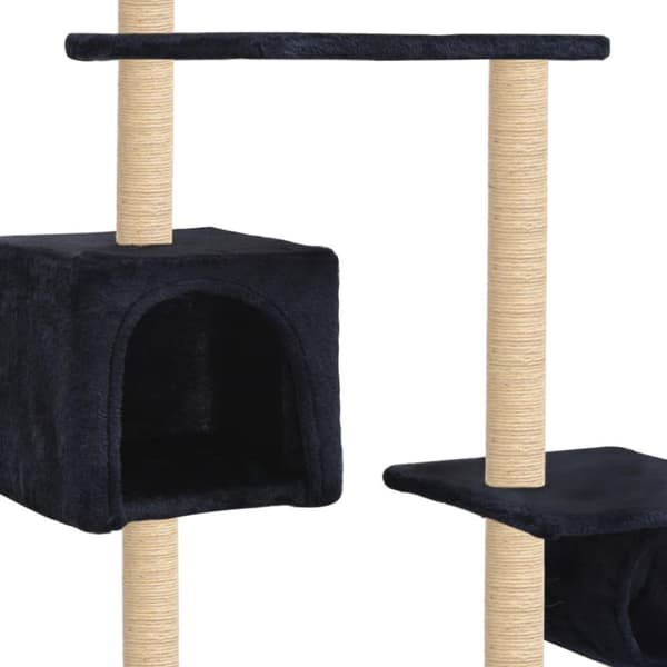 vidaXL Kissan kiipeilypuu sisal-pylväillä 260 cm tummansininen
