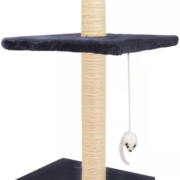 vidaXL Kissan kiipeilypuu sisal-pylväillä 260 cm tummansininen