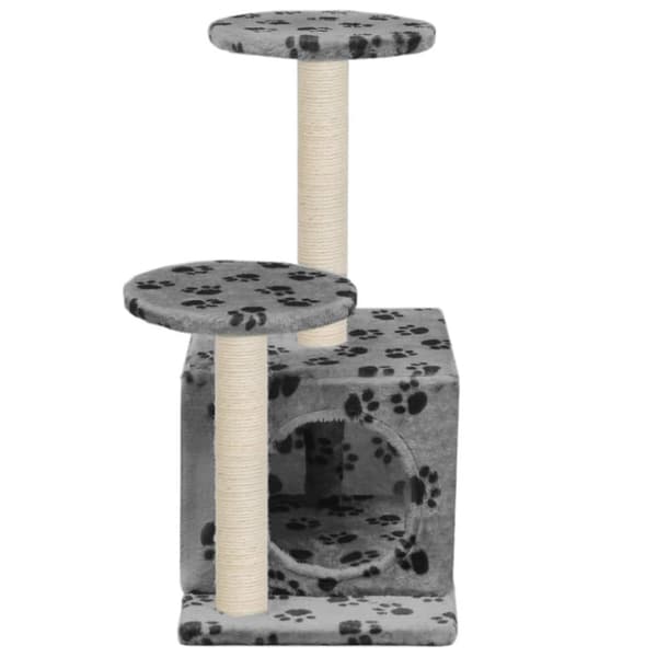vidaXL Kloretre med klorestolper i sisal 60 cm poteavtrykk grå