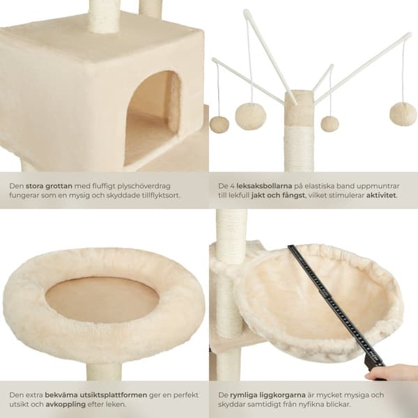 Katt klösträd, klösmöbel Lilou - beige