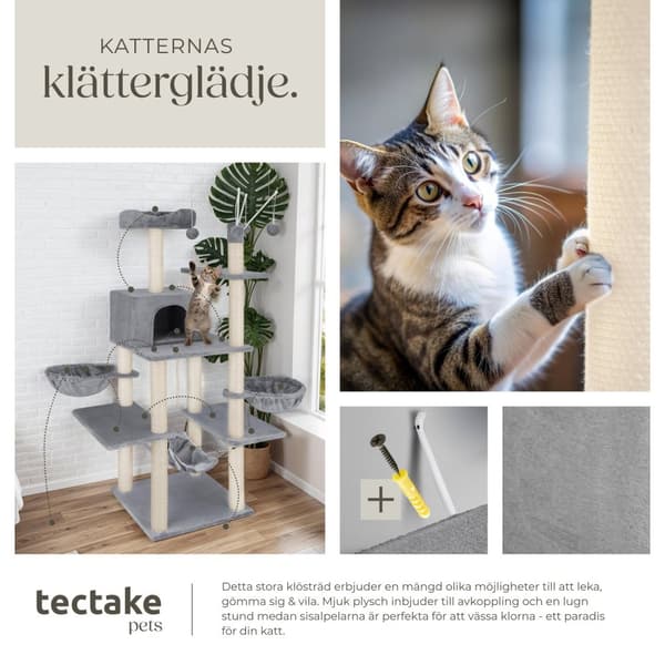 Katt klösträd, klösmöbel Lilou - grå