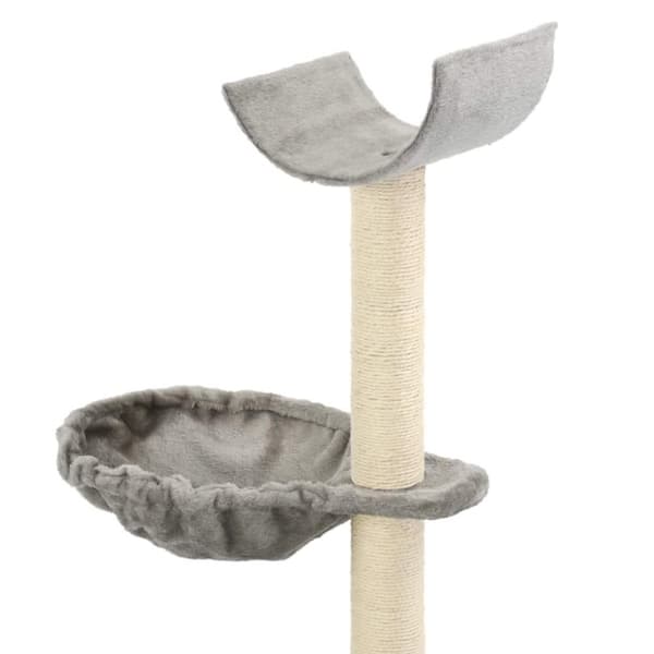 vidaXL Kissan raapimispuu sisal-pylväillä 105 cm harmaa