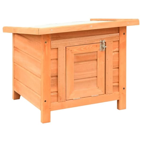 vidaXL kattehus 50x46x43,5 cm massivt fyrre- og grantræ