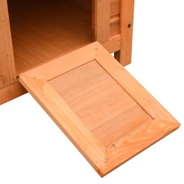 vidaXL kattehus 50x46x43,5 cm massivt fyrre- og grantræ