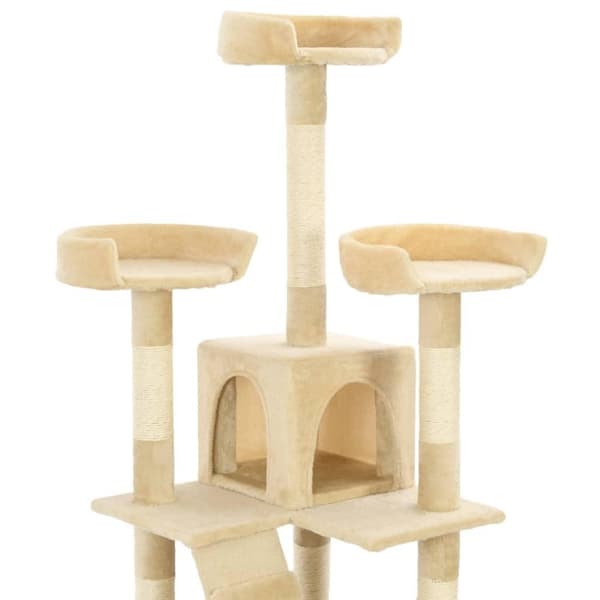 vidaXL kradsetræ til katte med sisal 170 cm beige