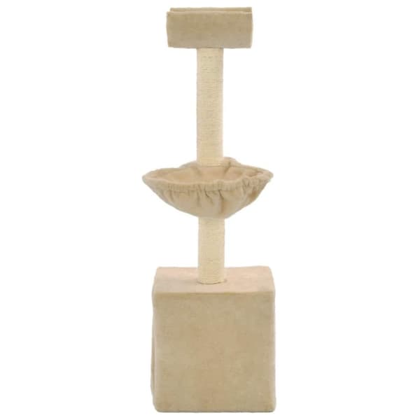 vidaXL kradsetræ til katte med sisal-kradsestolper 105 cm beige