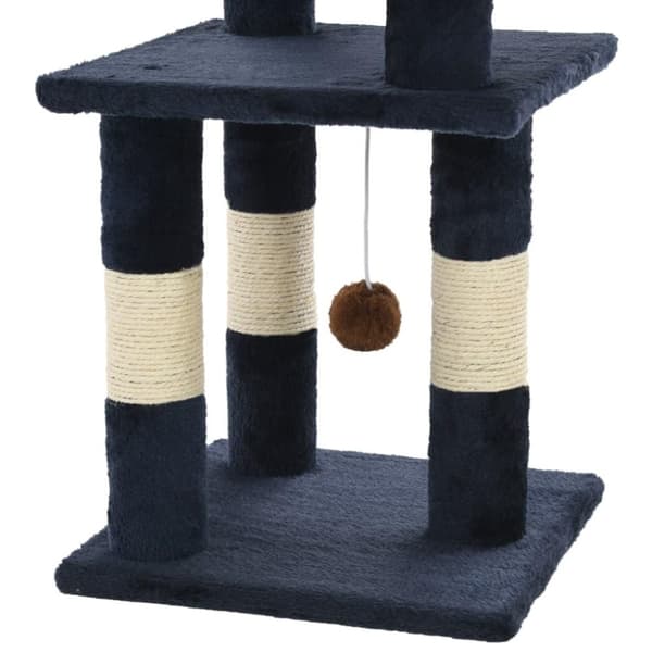 vidaXL Katt Klösträd med klöspelare i sisal 65 cm blå