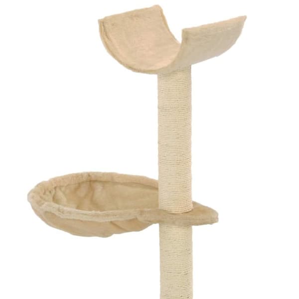 vidaXL Katt Klösträd med klöspelare och 105 cm beige