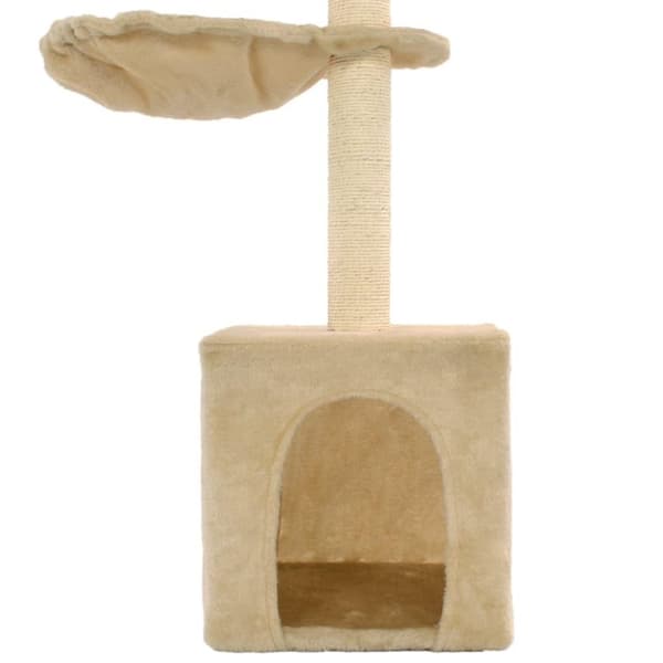 vidaXL Katt Klösträd med klöspelare och 105 cm beige