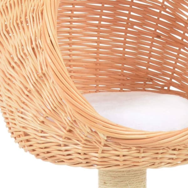 vidaXL Kissan kiipeilypuu sisal-pylväällä luonnollinen paju