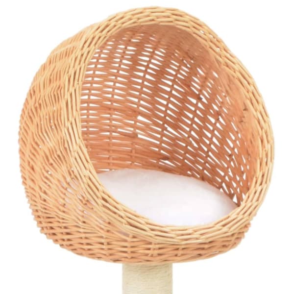 vidaXL Kissan kiipeilypuu sisal-pylväällä luonnollinen paju