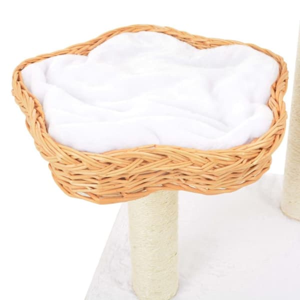 vidaXL Kissan kiipeilypuu sisal-pylväällä luonnollinen paju
