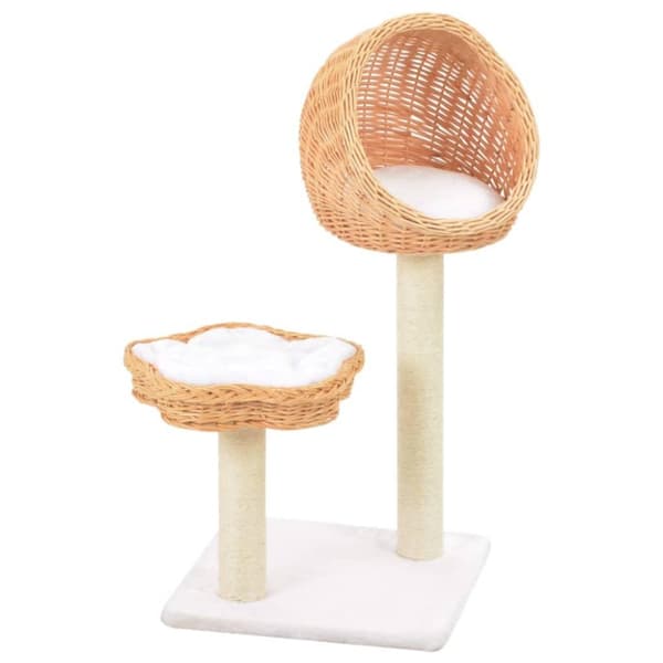 vidaXL Kissan kiipeilypuu sisal-pylväällä luonnollinen paju