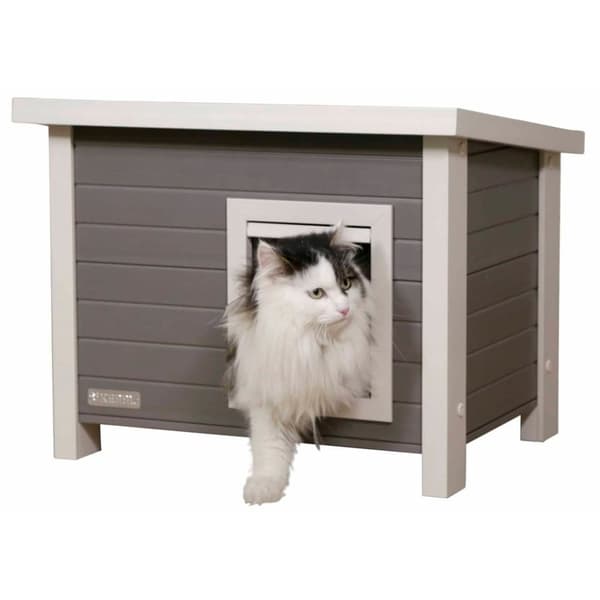 Kerbl ECO Kattehus Eli 57x45x43cm grå og hvit