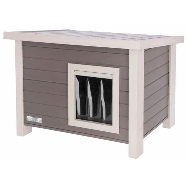 Kerbl ECO Kattehus Eli 57x45x43cm grå og hvit