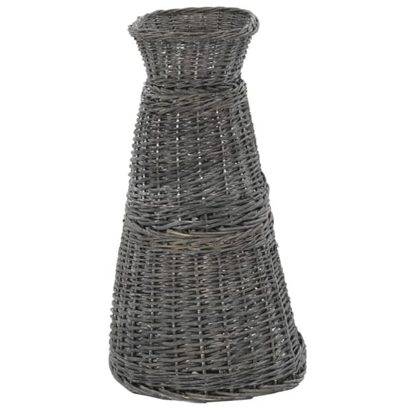 vidaXL kattekurve hynder 3 stk. 47 x 34 x 60 cm naturligt piletræ grå