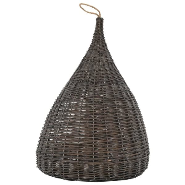 vidaXL Kattkoja med dyna grå 40x60 cm naturlig pil tipi