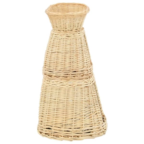 vidaXL Kattkorg 3 delar med dynor 47x34x60 cm naturlig pil