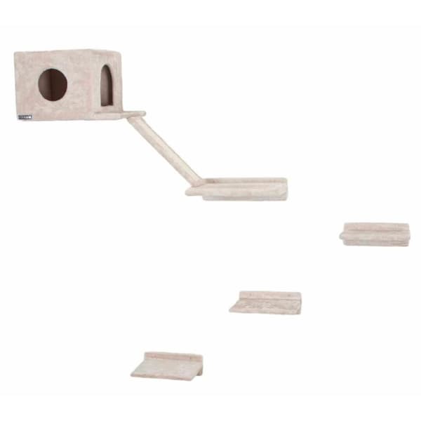 Kerbl klatrevæg til katte Mont Blanc træ beige