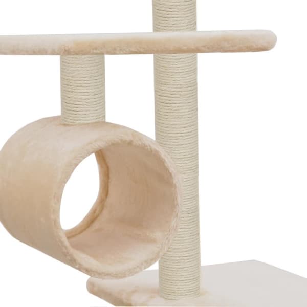 vidaXL Katt Klösträd med sisalpelare 260 cm beige