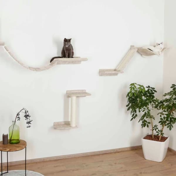 Kerbl klatrevæg til katte Mount Everest træ beige