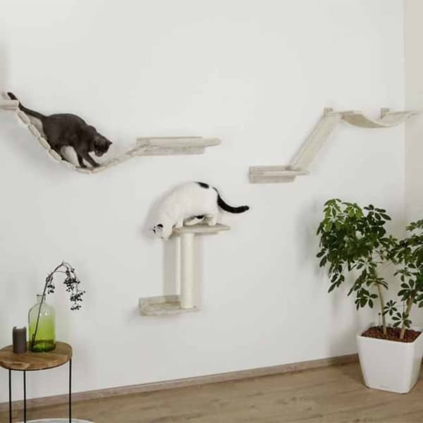 Kerbl klatrevæg til katte Mount Everest træ beige