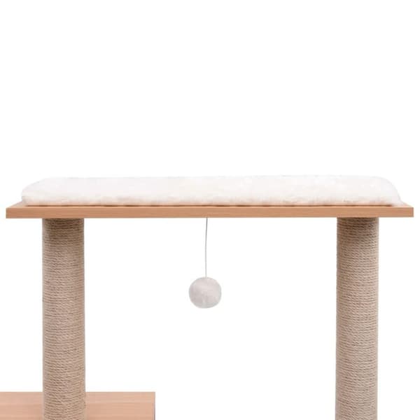 vidaXL Kattetre med klorematte i sisal 104 cm