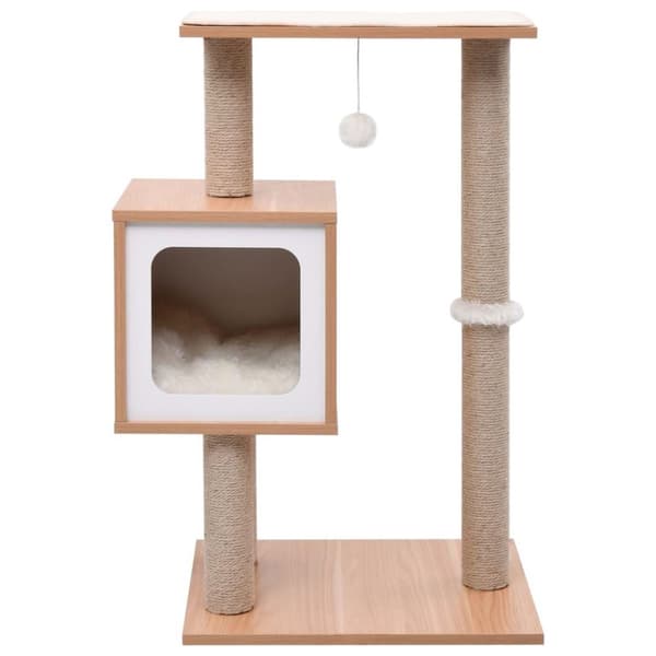 vidaXL Katt Klösträd med klösmatta i sisal 82 cm