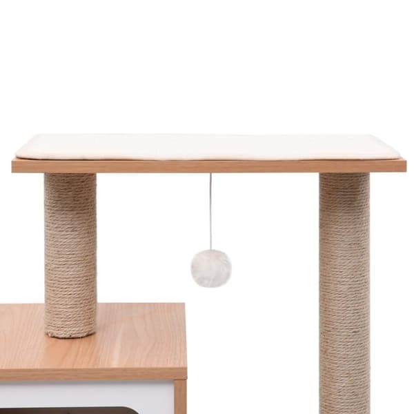 vidaXL Katt Klösträd med klösmatta i sisal 82 cm