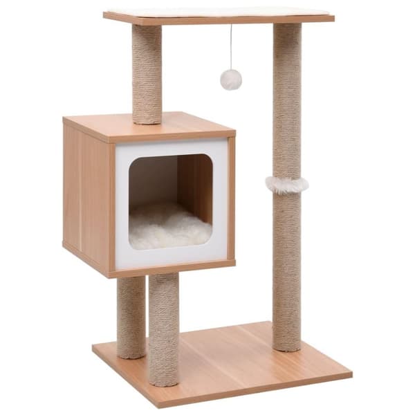 vidaXL Katt Klösträd med klösmatta i sisal 82 cm