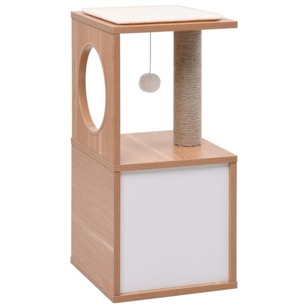 vidaXL Katt Klösträd med klösmatta i sisal 60 cm