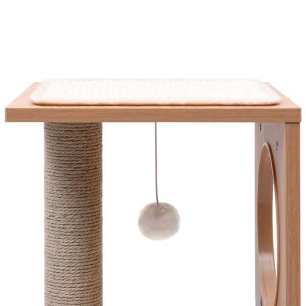vidaXL Katt Klösträd med klösmatta i sisal 60 cm