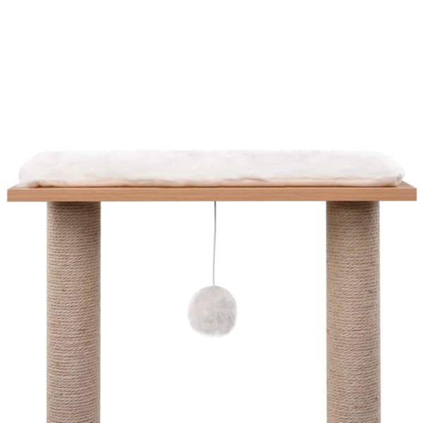vidaXL Kattetre med klorematte i sisal 129 cm
