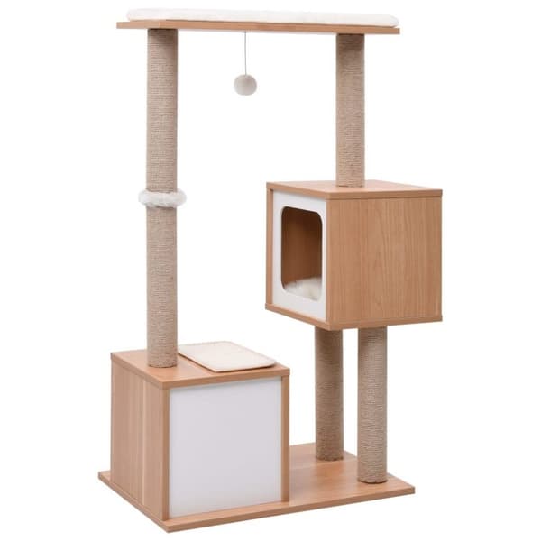 vidaXL Kissan kiipeilypuu sisal-raapimismatolla 104 cm