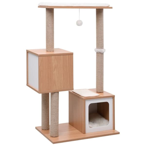 vidaXL Kissan kiipeilypuu sisal-raapimismatolla 104 cm