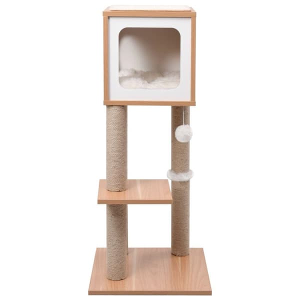 vidaXL Kissan kiipeilypuu sisal-raapimismatolla 90 cm