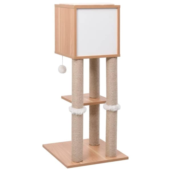 vidaXL Kissan kiipeilypuu sisal-raapimismatolla 90 cm