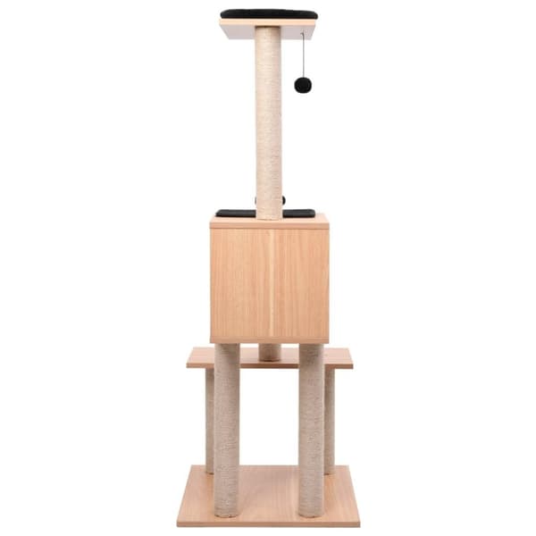 vidaXL kradsetræ med kradsemåtte sisal 129 cm