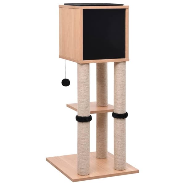 vidaXL Kissan kiipeilypuu sisal-raapimismatolla 90 cm