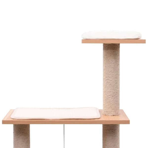 vidaXL Kissan kiipeilypuu sisal-raapimismatolla 123 cm