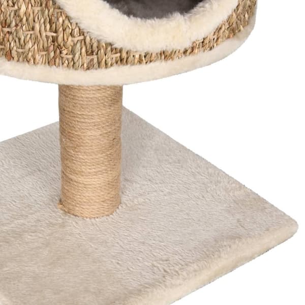 vidaXL Klösträd med koja och klöspelare 52 cm sjögräs