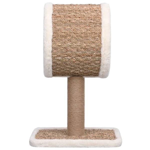 vidaXL Kattmöbel med tunnel och leksak 56 cm sjögräs