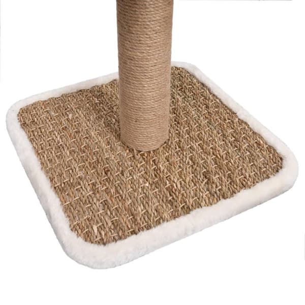 vidaXL Kattmöbel med tunnel och leksak 56 cm sjögräs