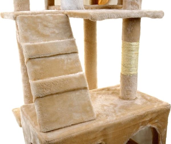 Kattekradse træ XXL 170 x 49 x 49 cm beige