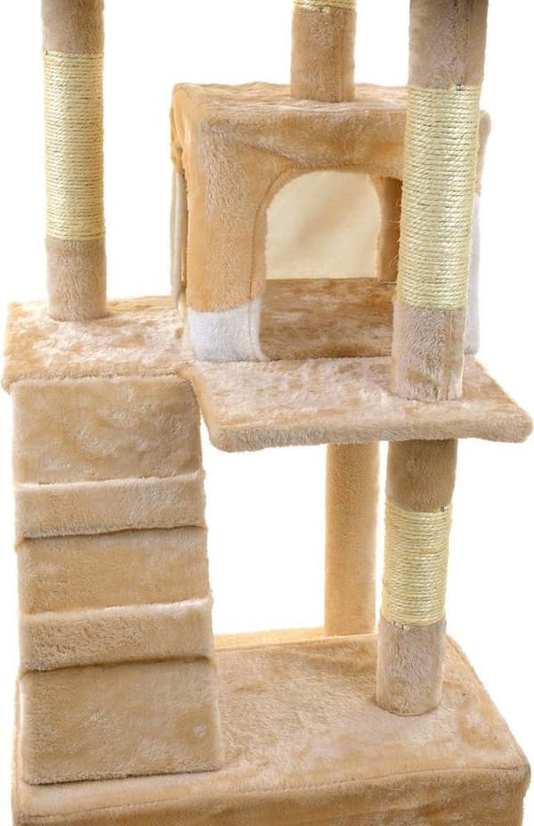 Kattekradse træ XXL 170 x 49 x 49 cm beige